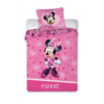 Dětské povlečení Myška Minnie se srdíčky 135x100 cm Dětské povlečení Myška Minnie se srdíčky 135x100 cm