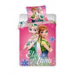 Dětské povlečení Anna a Elsa 135x100 cm
