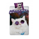 Dětské povlečení Vesmírný kocour 140x200 cm Dětské povlečení Vesmírný kocour 140x200 cm