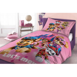Dětské povlečení Paw Patrol the Movie - růžová 140x200 cm