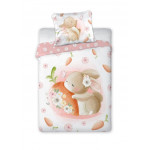 Dětské povlečení Zajíček s mrkvičkou 135x100 cm
