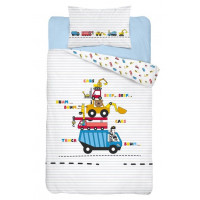 Dětské povlečení Stroje - modré 135x100 cm