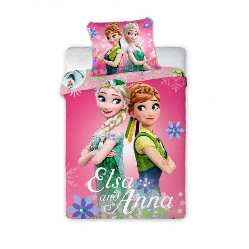 Dětské povlečení Anna a Elsa 135x100 cm Dětské povlečení Anna a Elsa 135x100 cm
