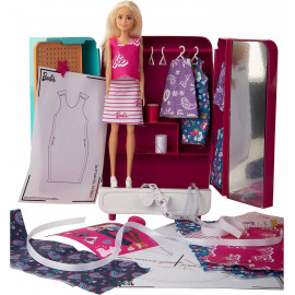Panenka Barbie šatní skříň s šicími doplňky 29cm