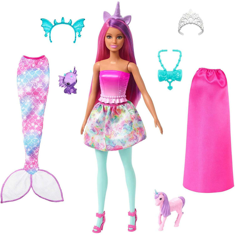 Panenka Barbie Dream pohádkové oblečky 30cm Panenka Barbie Dream pohádkové oblečky 30cm