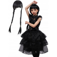 Dětský kostým Wednesday s parukou 134-146 XL