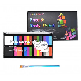 Dětská sada trojitých barev na obličej se štětcem 12ks