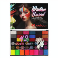 Velká dětská karnevalová sada barev na obličej a tělo 42ks