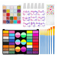 Maxi sada barev na tělo a obličej s doplňky Glamour 98ks