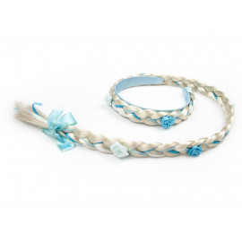 Dětský kostým ELSA s copánkem 98-104 S