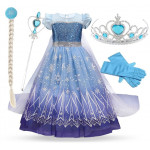 Dětský kostým Třpytivá ELSA s doplňky 122-128 L