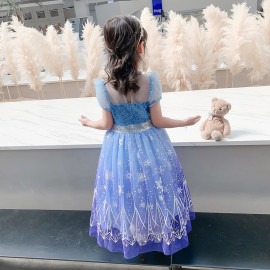 Dětský kostým Třpytivá ELSA s doplňky 122-128 L