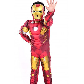 Dětský kostým Svalnatý Iron man s maskou 110-122 M