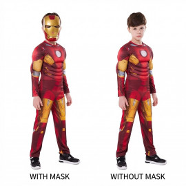 Dětský kostým Svalnatý Iron man s maskou 110-122 M