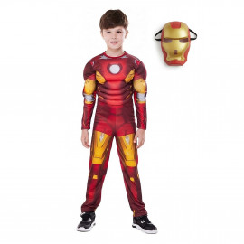 Dětský kostým Svalnatý Iron man s maskou 122-134 L