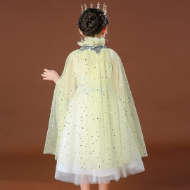 Souprava Žlutá pelerína se šperky a rukavicemi 10ks