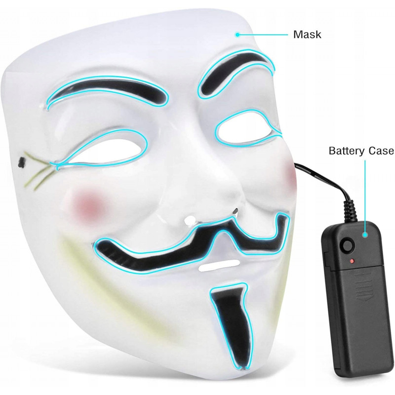 Anonymous svítící maska Anonymous svítící maska