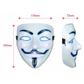 Anonymous svítící maska Anonymous svítící maska