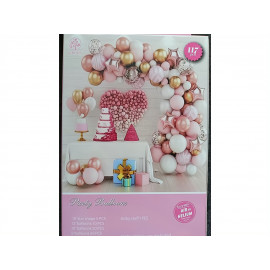 Velká sada balónků na girlandu růžovo-zlatá 117 ks Velká sada balónků na girlandu růžovo-zlatá 117 ks