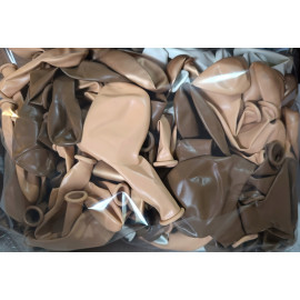 Velká sada balónků na girlandu hnědo-bílá 94 ks