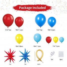 Velká sada balónků na girlandu Chain Star 70ks