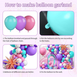 Velká sada balónků na girlandu Beauty Pink 70ks