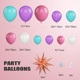 Velká sada balónků na girlandu Beauty Pink 70ks