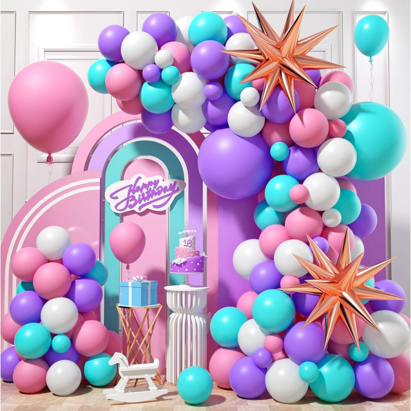 Velká sada balónků na girlandu Beauty Pink 70ks