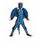 Dětský kostým Modrý drak s maskou 134-146 XL