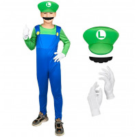 Dětský kostým Super Mario Luigi 122-134 L