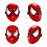Spiderman červená maska
