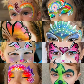 Dětská sada barev na obličej v tužce Creative 12ks