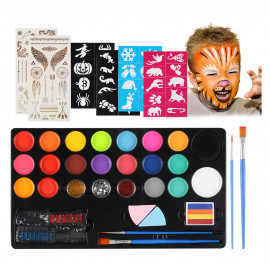 Velká sada barev na obličej a vlasy s doplňky Luxury 102ks