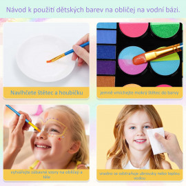 Maxi sada barev na tělo a obličej s doplňky Glamour 98ks