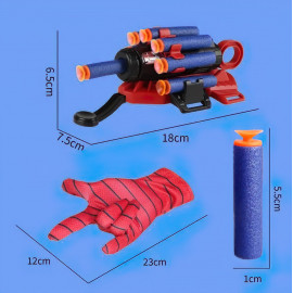 Dětský kostým Spiderman s vystřelovákem 110-122 M