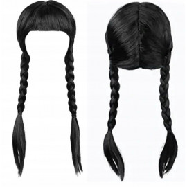 Dětský kostým Wednesday classic s parukou 116-122 M