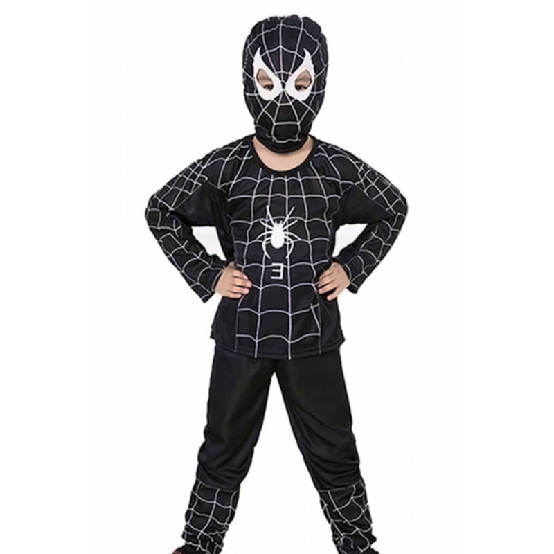 Dětský kostým Spiderman černý 122-134 L