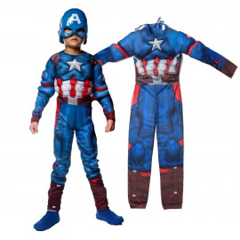 Dětský kostým Svalnatý Kapitán Amerika 122-134 L