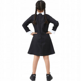 Dětský kostým Wednesday classic s parukou 134-146 XL