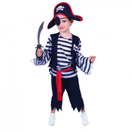 Dětský kostým Pirát s mečem a maskou 117-128 M
