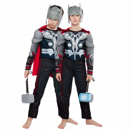 Dětský kostým Svalnatý Thor s pláštěm 98-110 S