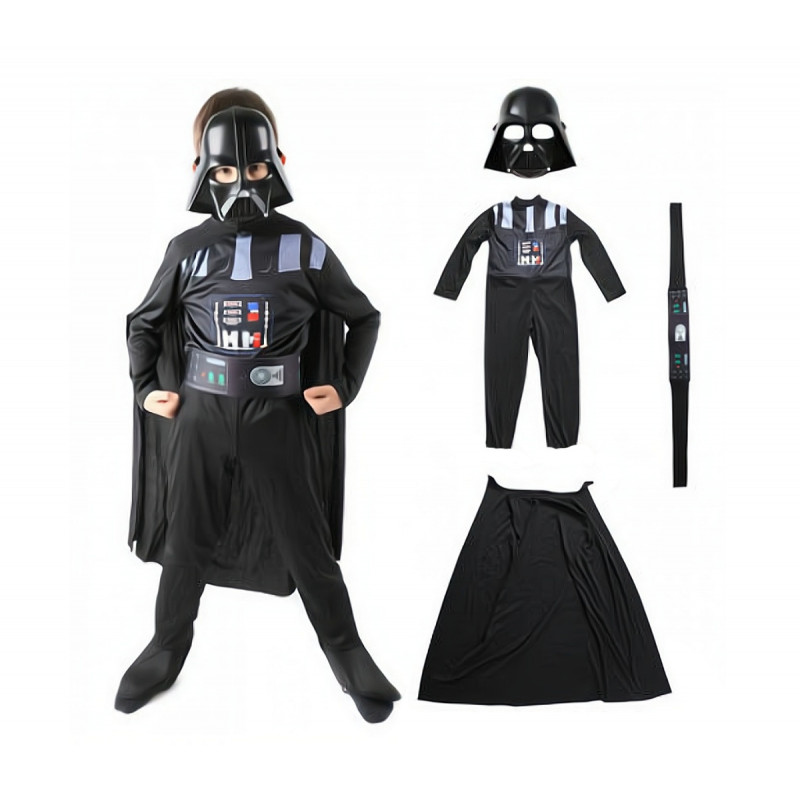 Dětský kostým Star wars Darth Vader s doplňky 122-134 L