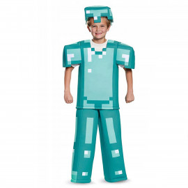 Dětský kostým Minecraft Steve diamantový 116-122 M