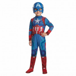 Dětský kostým Superhrdina Kapitán Amerika s maskou 110-122 M