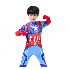 Dětský kostým Superhrdina Kapitán Amerika s maskou 110-122 M Dětský kostým Superhrdina Kapitán Amerika s maskou 110-122 M