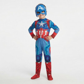 Dětský kostým Superhrdina Kapitán Amerika s maskou 110-122 M