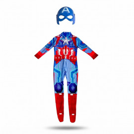 Dětský kostým Superhrdina Kapitán Amerika s maskou 110-122 M