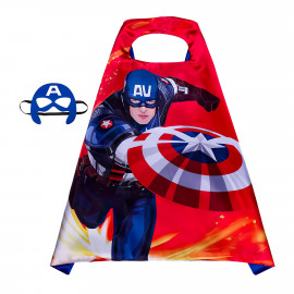 Dětský karnevalový převlek Superhrdina Kapitán Amerika 2v1