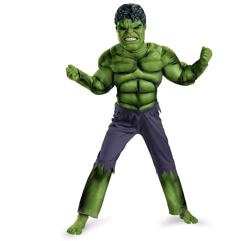 Dětský kostým Svalnatý Hulk s maskou 110-122 M