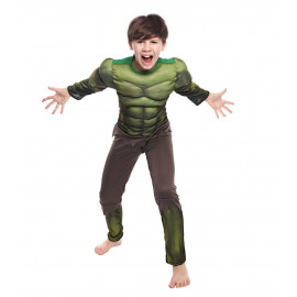 Dětský kostým Svalnatý Hulk s maskou 110-122 M